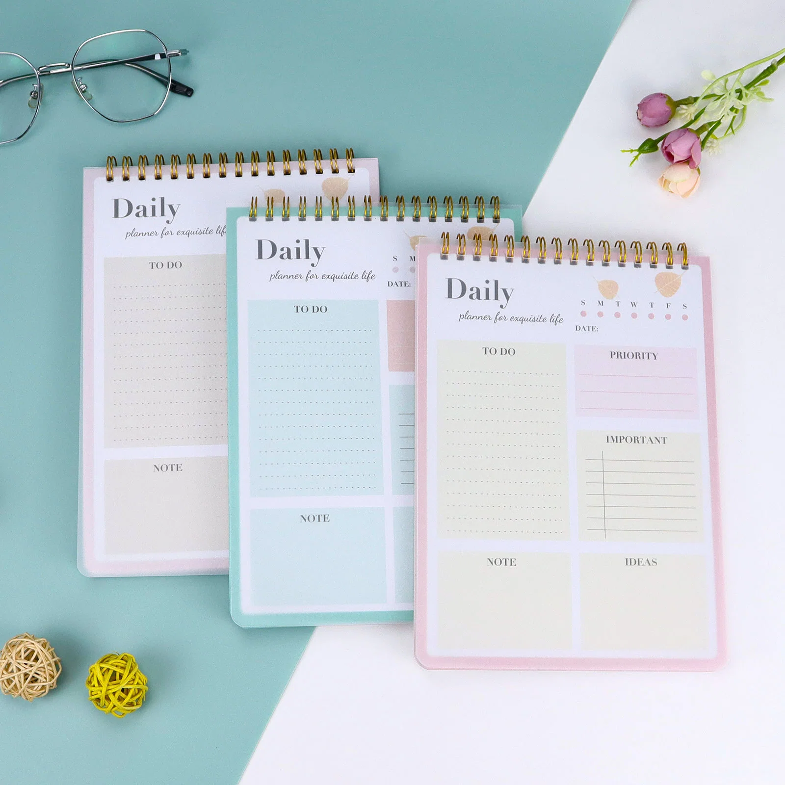 Daily Plan Notebook, Note Pad, Removable Notebook, Office Desktop, Schedule Notebook, Memo Pad