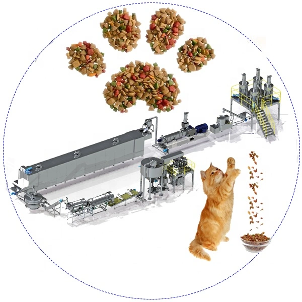 2023 Un buen diseño Dog tratar la comida de perro gato automática máquina de fabricación de alimentos