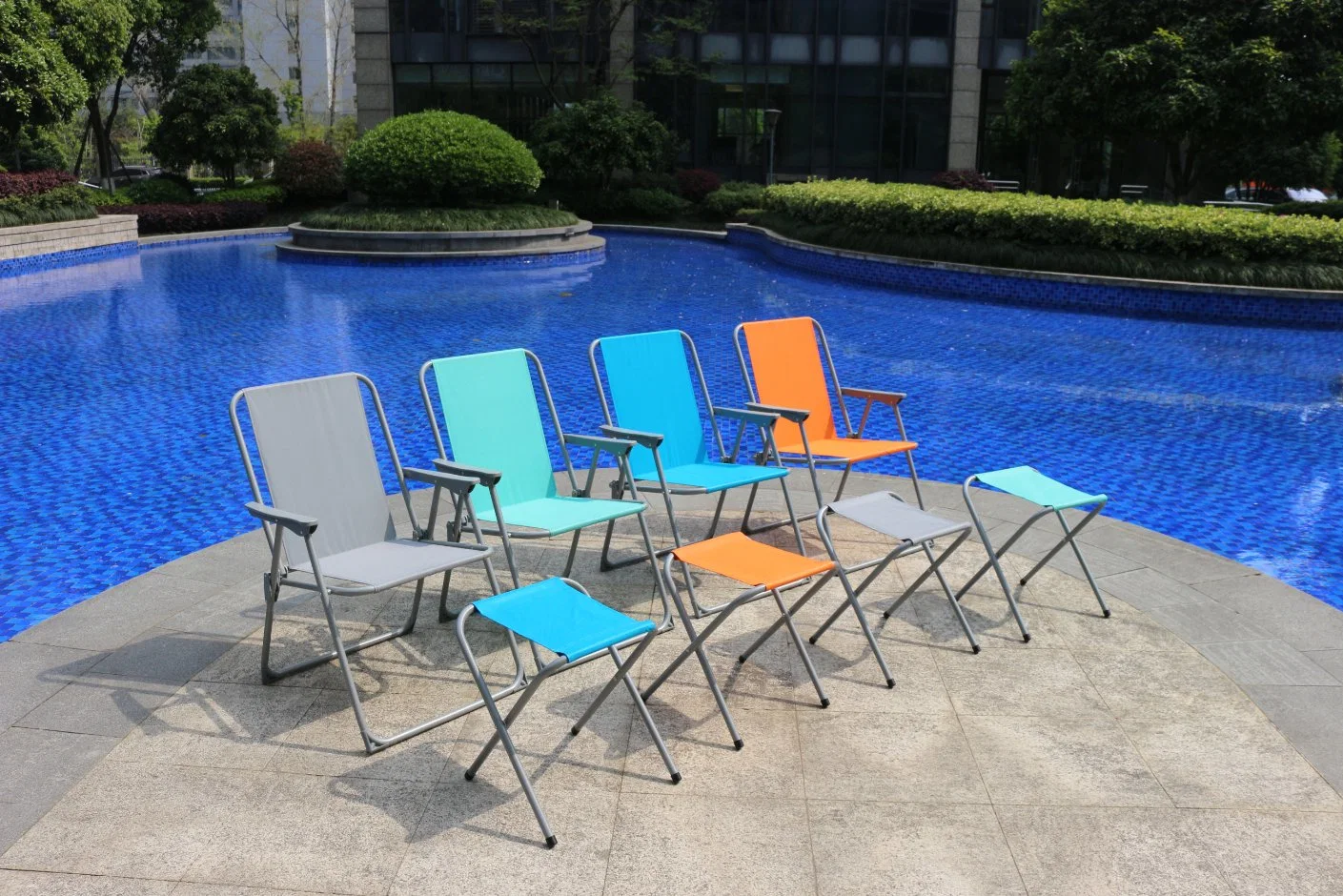 Cadeira de jardim Hot Sale X Shape Pátio Camping de Pesca Exterior Cadeira dobrável