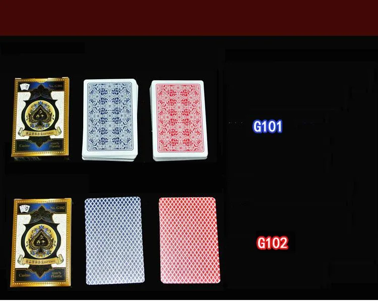 Qualidade de casino 100% PVC/cartas de jogar as cartas de jogar poker de plástico