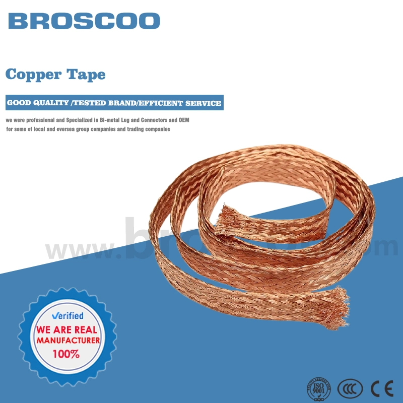 High Voltage PVC Coated Electrical Single Wire Terminal Copper Earthing Strip