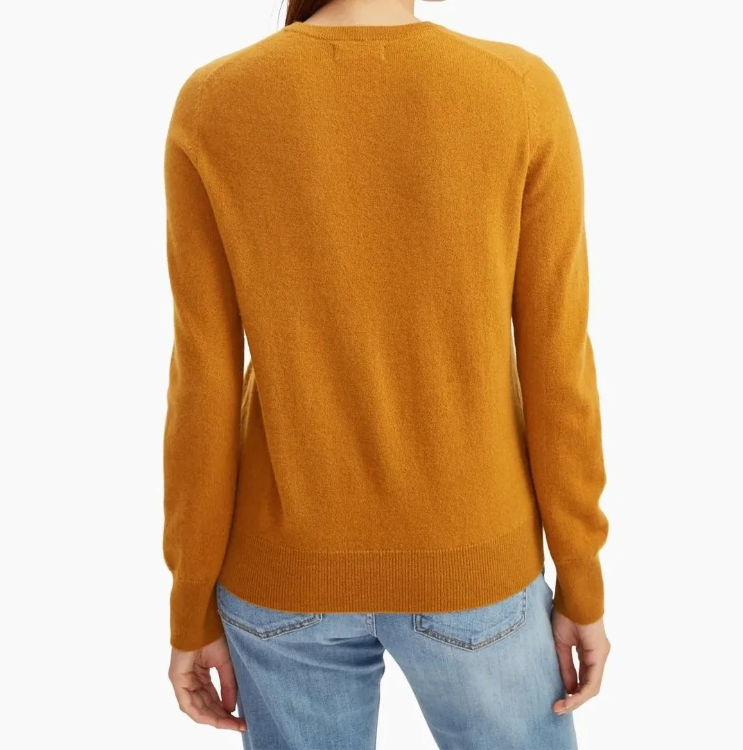 Women's Classic Fashion Round Neck Wool Cashmere Pullover Sweater