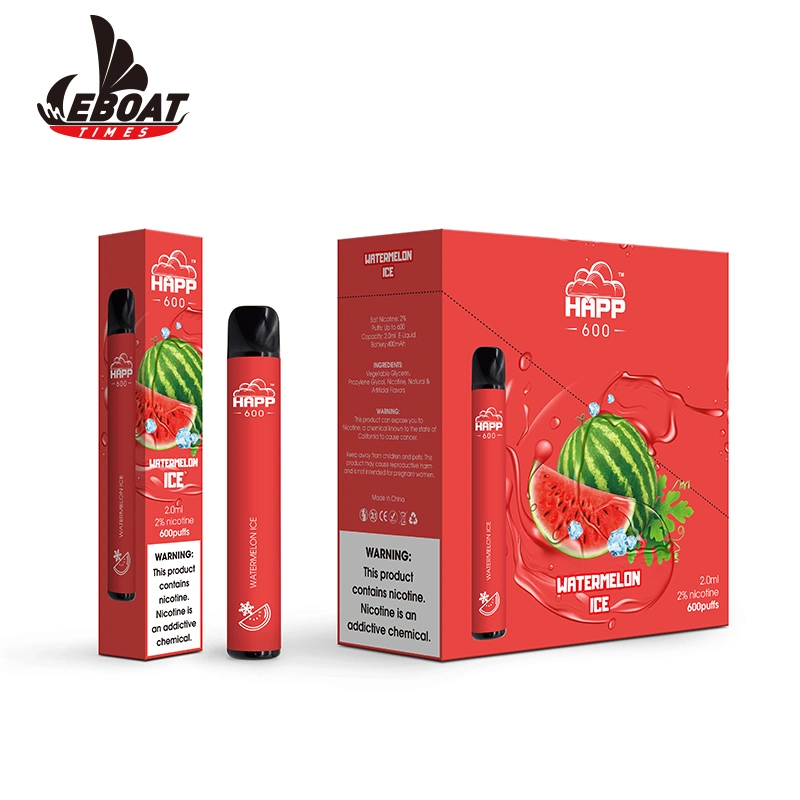 Wholesale/Supplier Price Disposable/Chargeable Vape 800 Puffs Custom Branded Vape 20mg Nic Electronic E Cigarette with Blue Raz Lush Ice Mango Ice Banana Ice