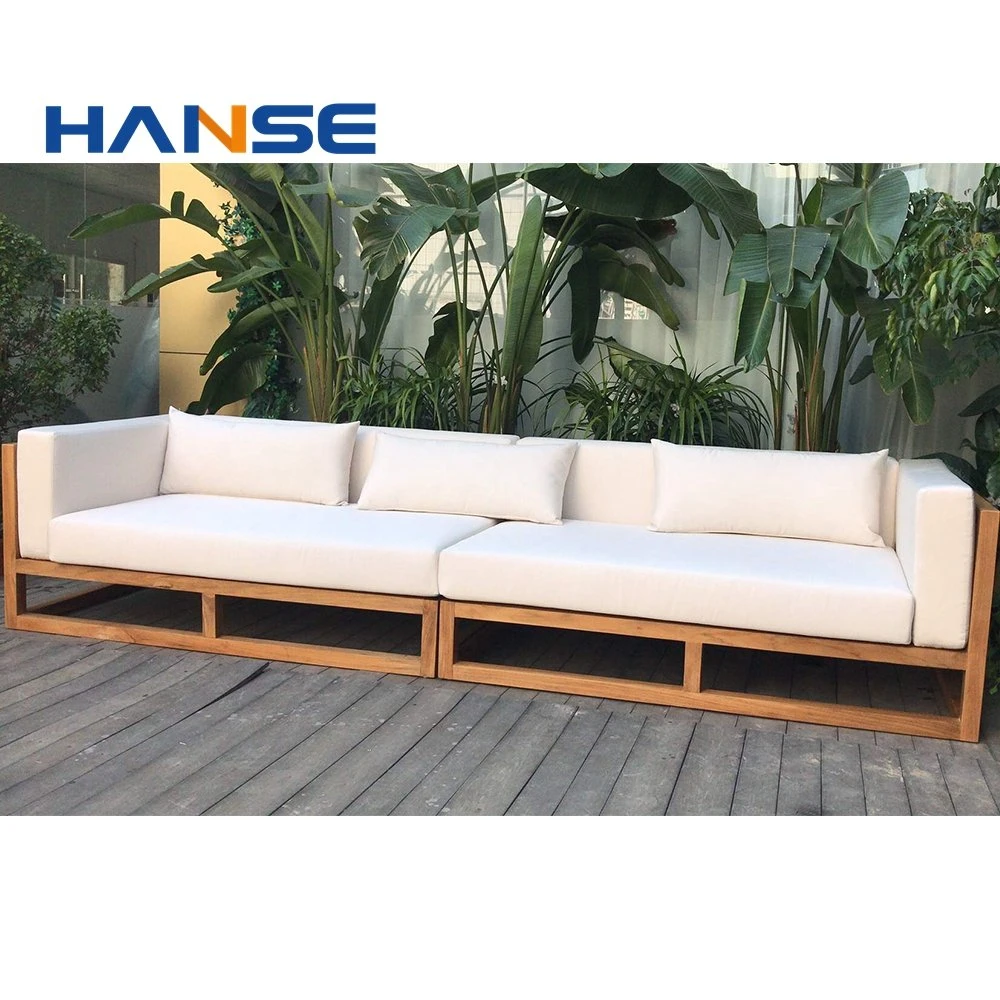 Высокое качество Outdside глубокую зона отдыха садовая мебель деревянная диван, для использования вне помещений