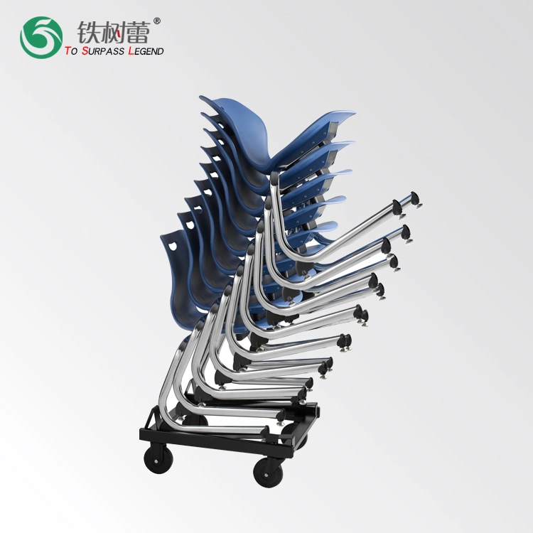 Wholesale/Supplier School Stacking Plastic Chair with Steel Frame