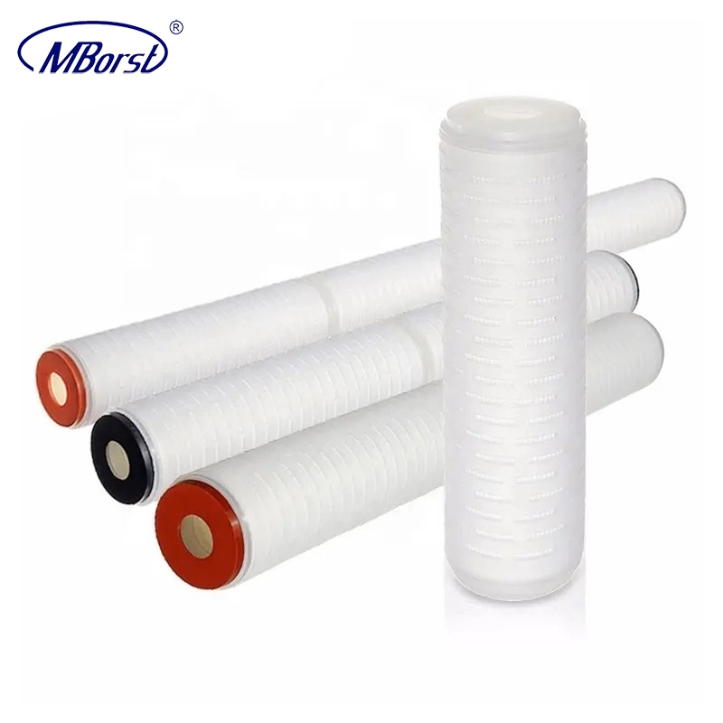 High quality/High cost performance Polypropylene PP 1/5/10 Micron Pleated Filter Cartridge for Wine/Beer/Food&Beverage Water Filtration Microelectronics Industry DOE Soe Fin 215