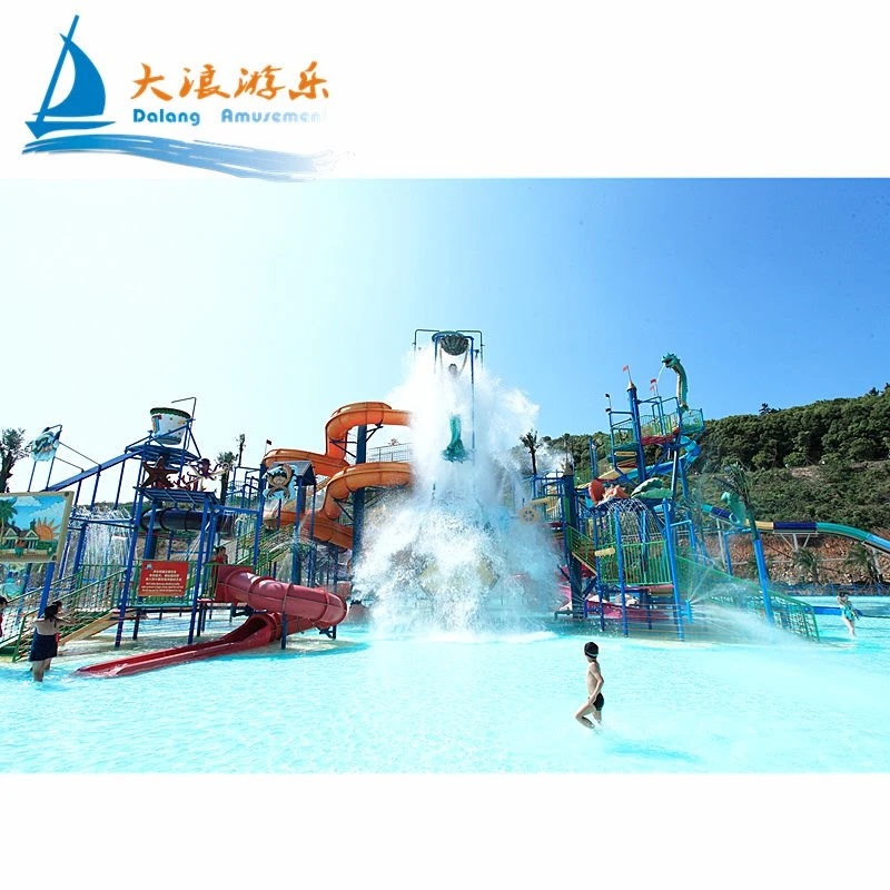 Hot Sale Family Affair Water House Fiberglass Outdoor Playground