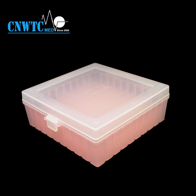 Laboratoire de matériel PC 2ml 81 puits Cryovial Stand Case Cryo tube