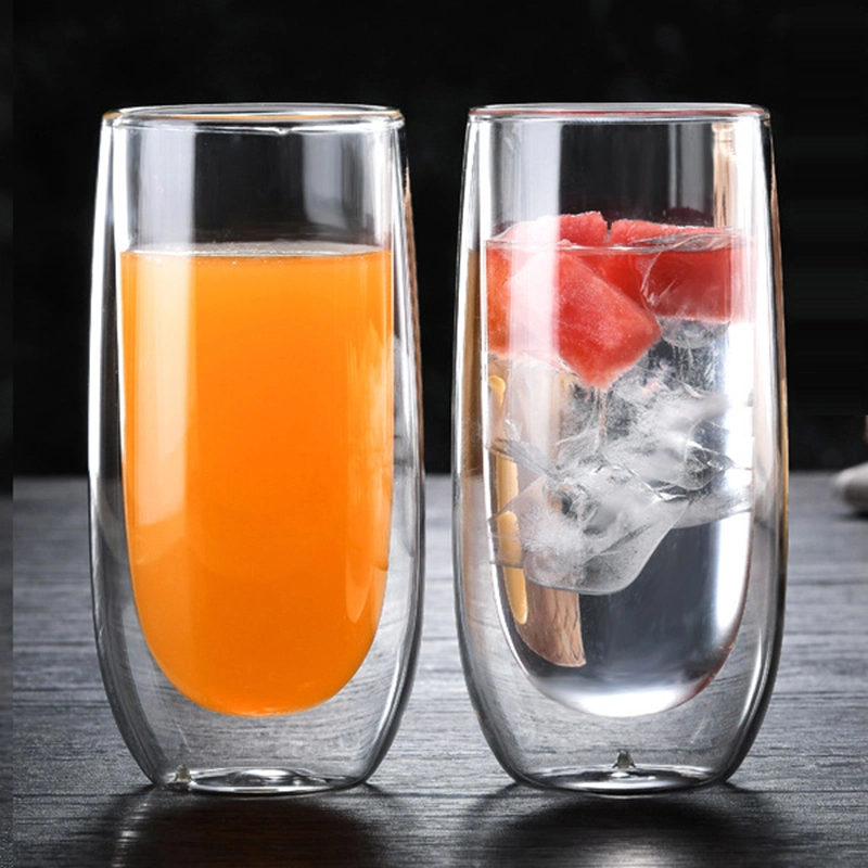 Transparentes hechos a mano la bebida de borosilicato resistente al calor de la copa de vino de Vidrio Jarra