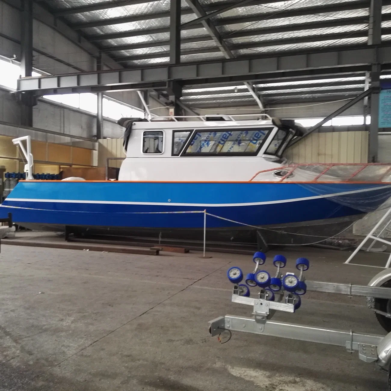 Professional Aluminum Fishing Boat 9.6m Cuddy Cabin Outboard Forwardroof Boat From Allheart Marine