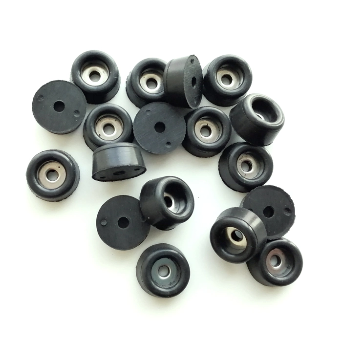 Chinese Manufacturer Custom Heavy Duty Tapered Recessed Rubber Bumper Feet with Metal Washer Embeded