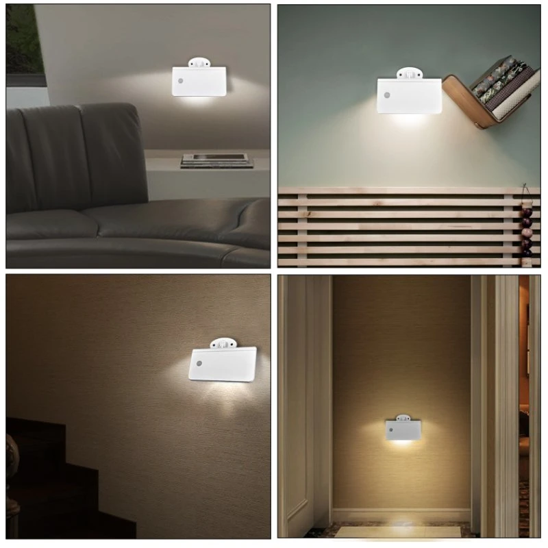 High quality/High cost performance  Battery Powered LED Mood Lights 3AAA 2W Under Cabinet Kitchen Wardrobe Lamp Motion Sensor Cabinet Night Light