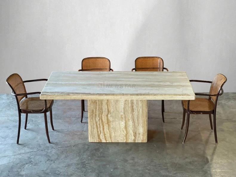 Mesa de comedor de lujo moderno estilo nórdico Mate de superficie de oficina Mesa de conferencia Gran Tamaño Fabricación fábrica de piedra Shuitou