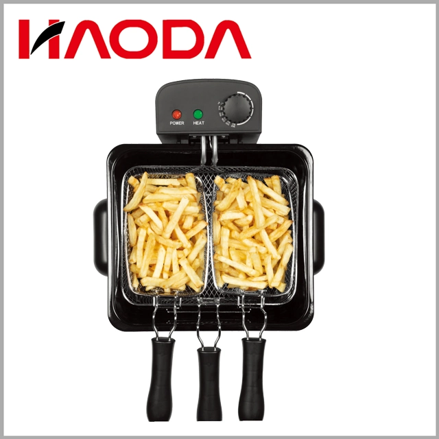 Detachable Oil Container Stainless Steel Home Electric Fryer 4.0 Liter Deep Fryer