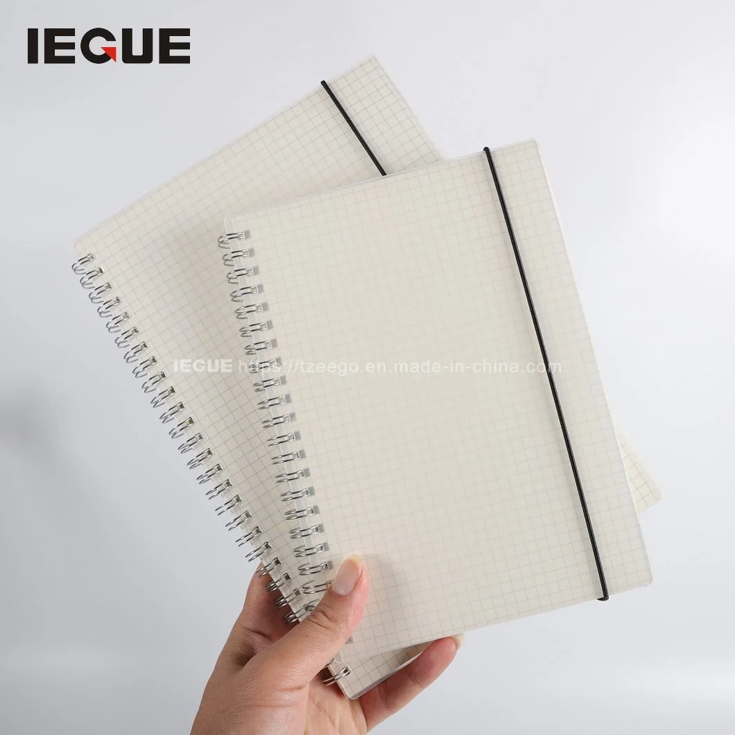 School Promotional Product Cheap Bulk Advertising PP Blank Spiral Notebook for Student