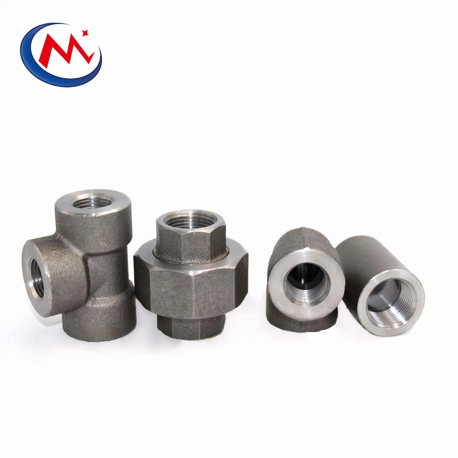 ASME B16.11 Carbon Steel A105 Stainless Steel SS304 SS316 2000#/3000#/6000# NPT Threaded Pipe Fittings Socket Weld Fittings Forged Steel Pipe Fittings Union