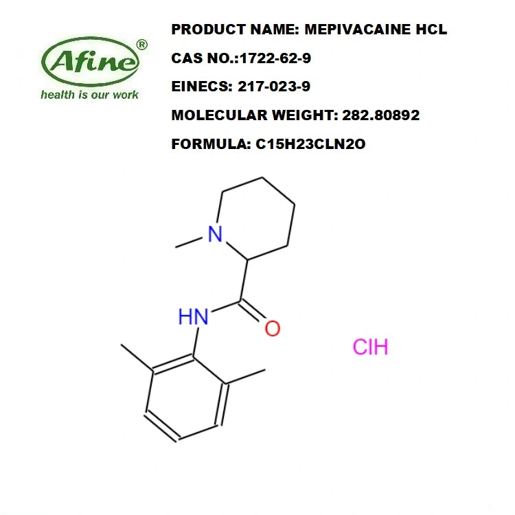 CAS 1722-62-9 Mepivacaine HCl / Ropivacaine Base Mepivacaine HCl / Mepivacaine HCl USP / Mepivacaine Hydrochloride