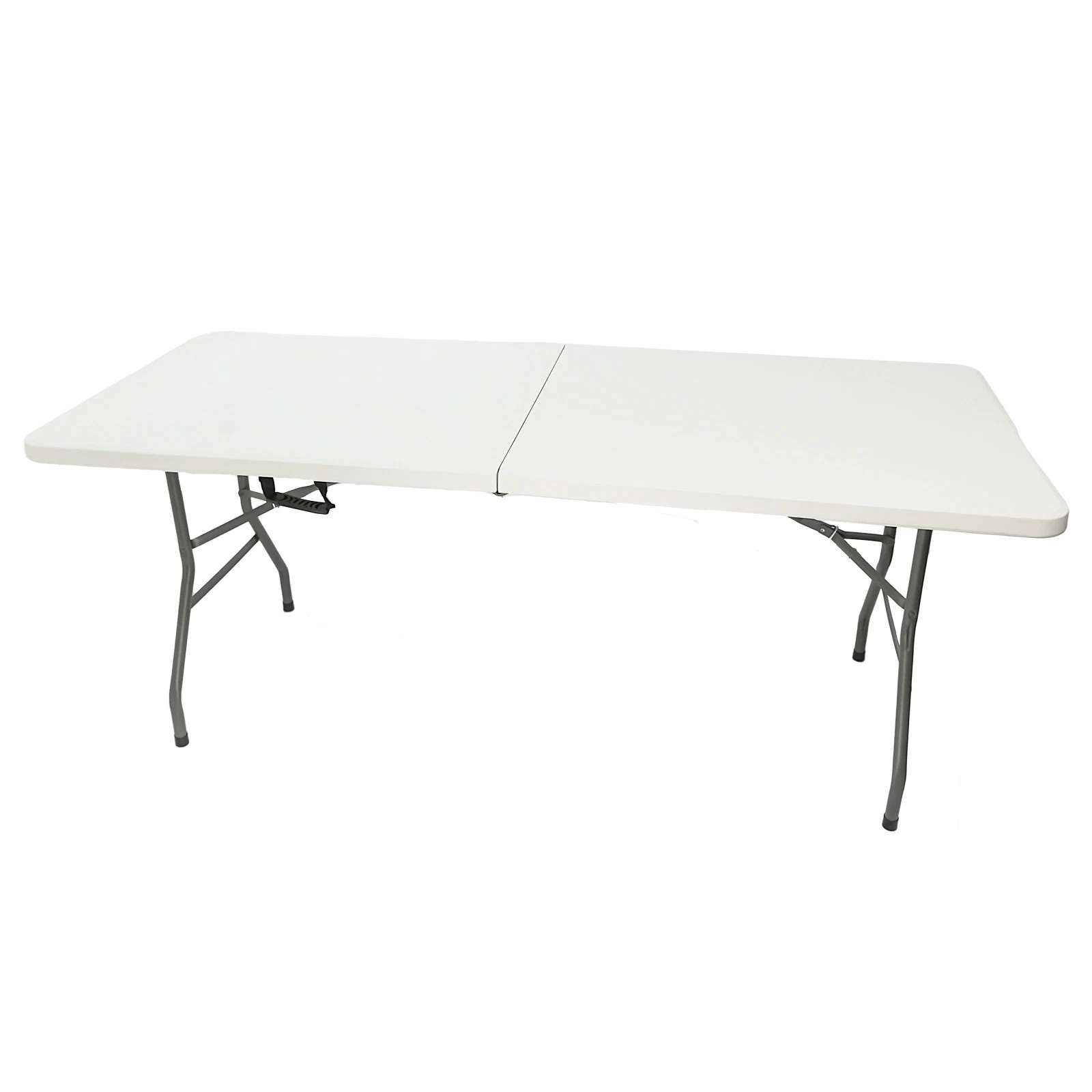 Precio al por mayor de 6 pies portátil blanco de mesa para portátil plegable de plástico resistente para eventos