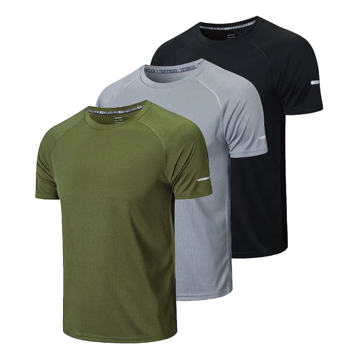 Men&prime; S Apparel Sports Running Quick Dry Gym T-Shirt Dri-Fit Sportswear