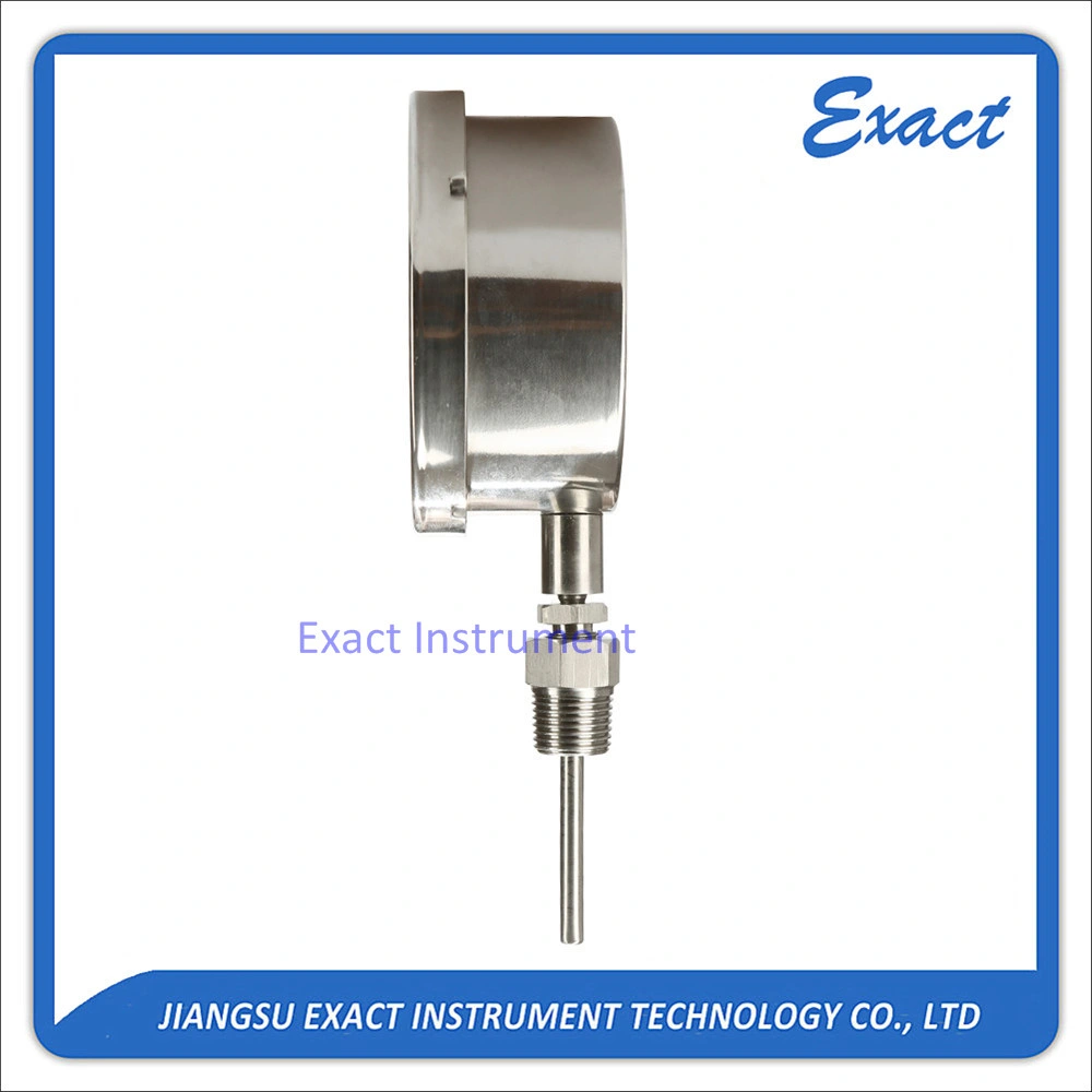 Thermomètre industriel-thermomètre mécanique-tout boîtier en acier inoxydable avec cadre à baïonnette à montage inférieur