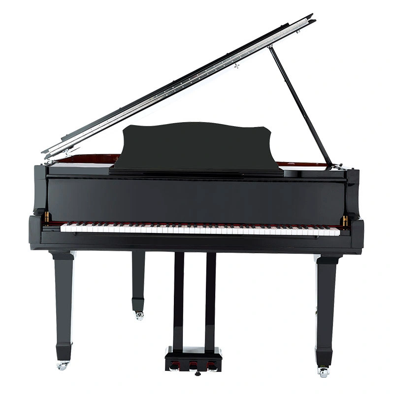 Red Black White Polished Grand Digital Piano for Hotel Bar Bookshop