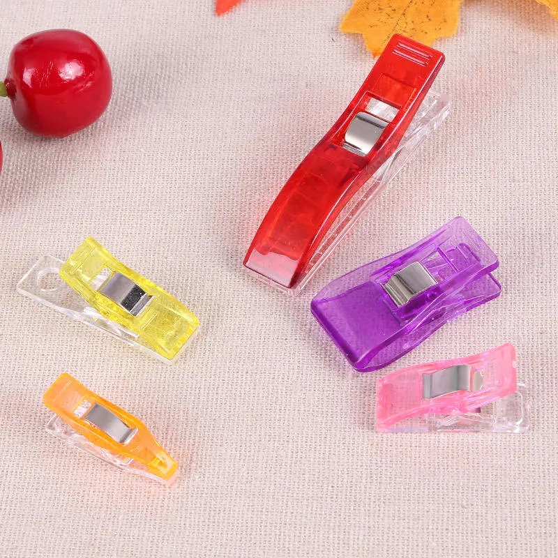 Hand DIY Craft Knitting Assorted Colorful Plastic Sewing Wonder Clip