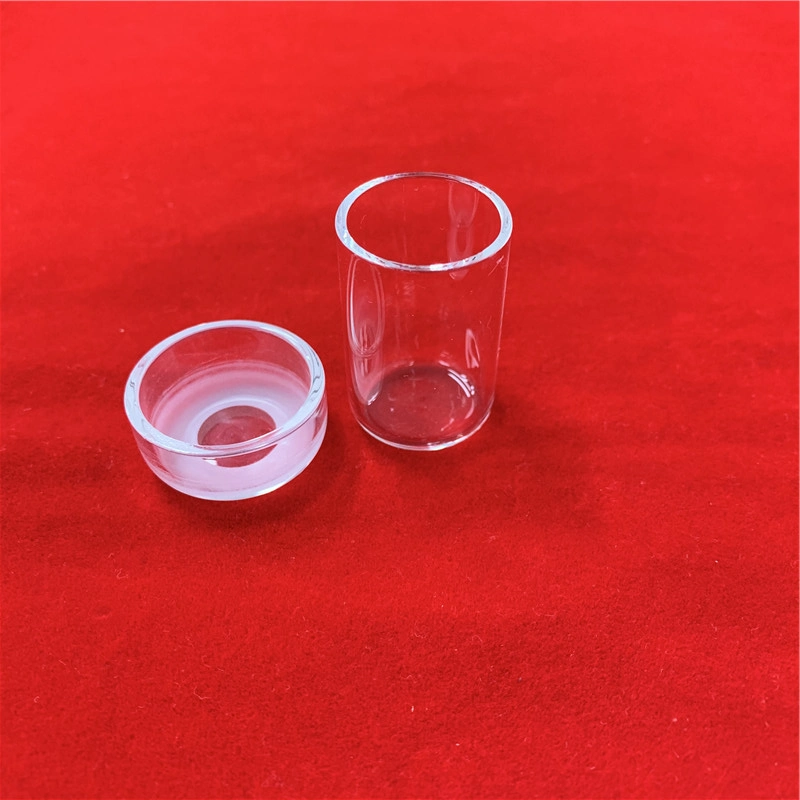 High Corrosion Resistance Transparent Customized Quartz Glass Rademacher Crucibles with Cover