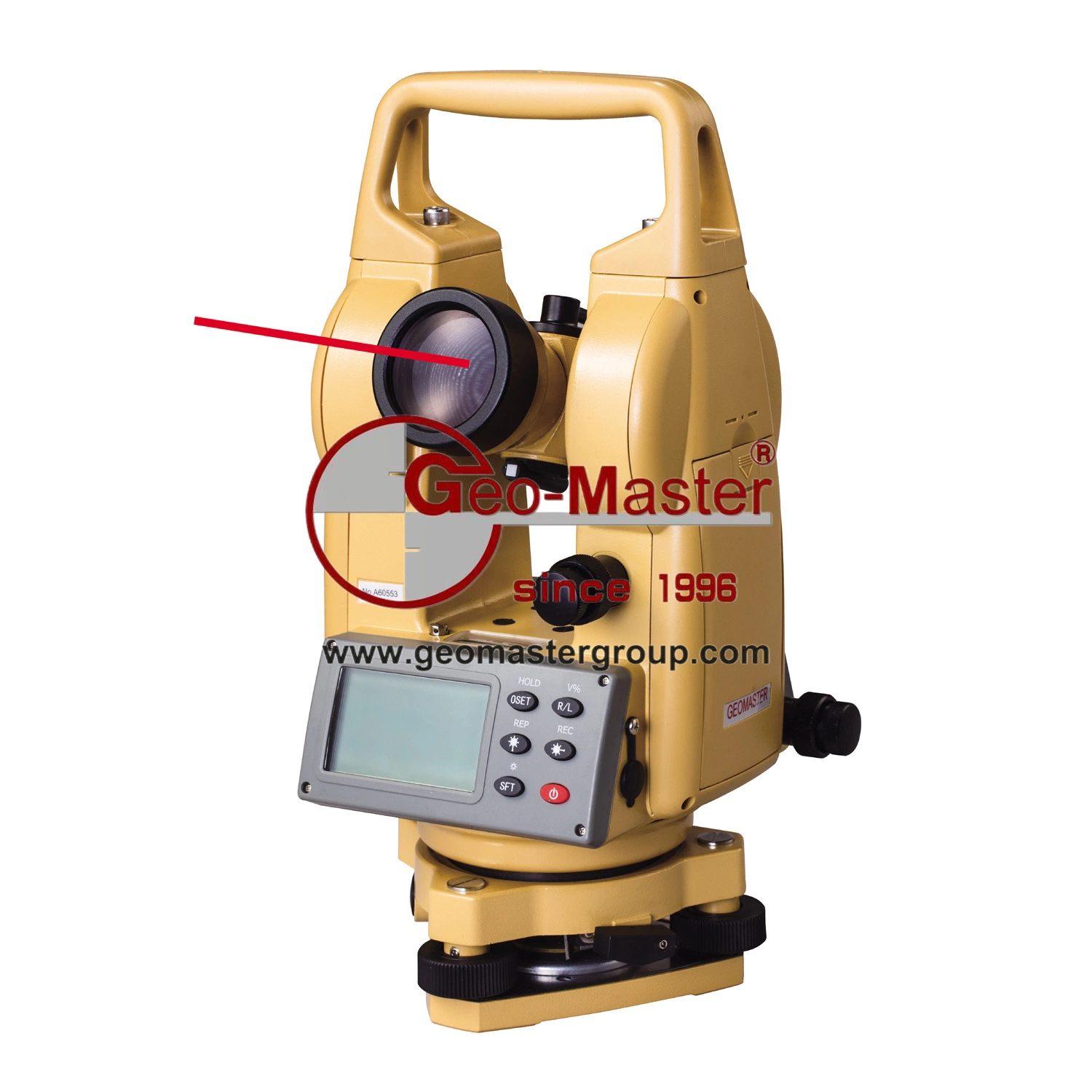 Geomaster 5" Laser Theodolite/Electronic Theodolite/Digital Theodolite W. Laser Plummet and Laser Beam to 180m for Surveying and Monitoring