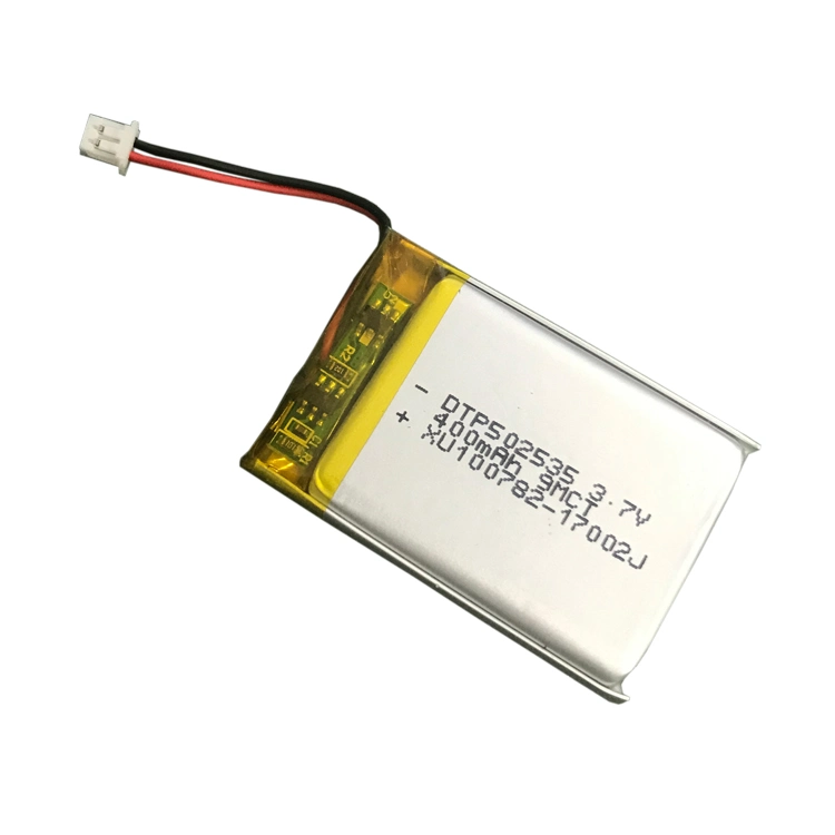 Stock 3.7V 400mAh Dtp 502535 Electric Bike Lipo Rechargeable Lithium Ion Battery