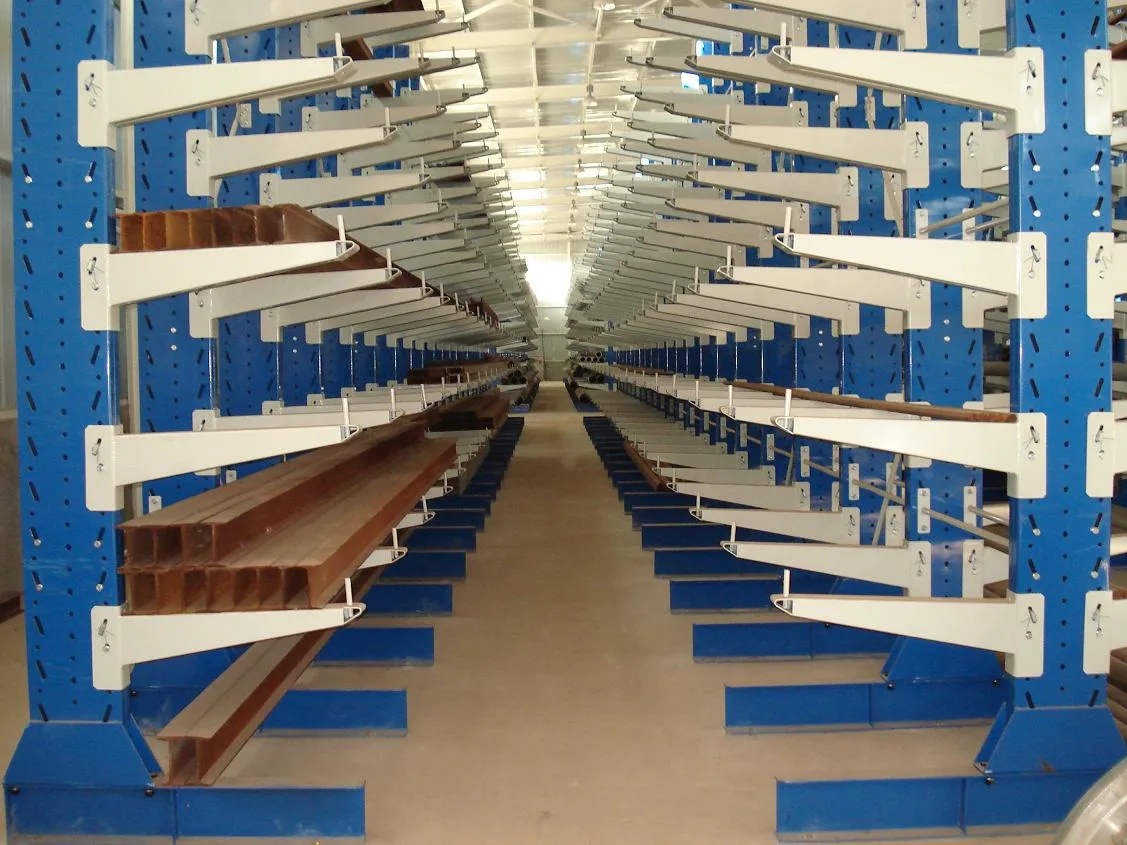 Warehouse Steel Pipe Light Duty Cantilever Racking for Round Tube.