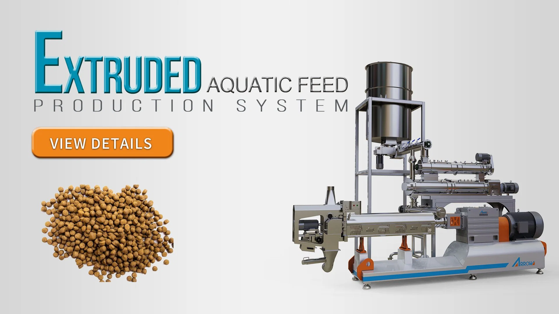 Complete Floating Fish Feed Making Machine Production Line Mixer 300 to 400kg Per Hour Floating Fish Feed Plant