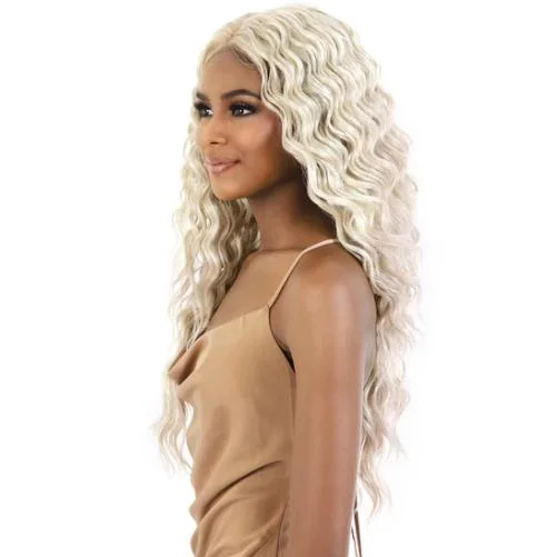 Newlook Lace frontal Wig sintético cru resistente ao cabelo indiano para Mulher negra