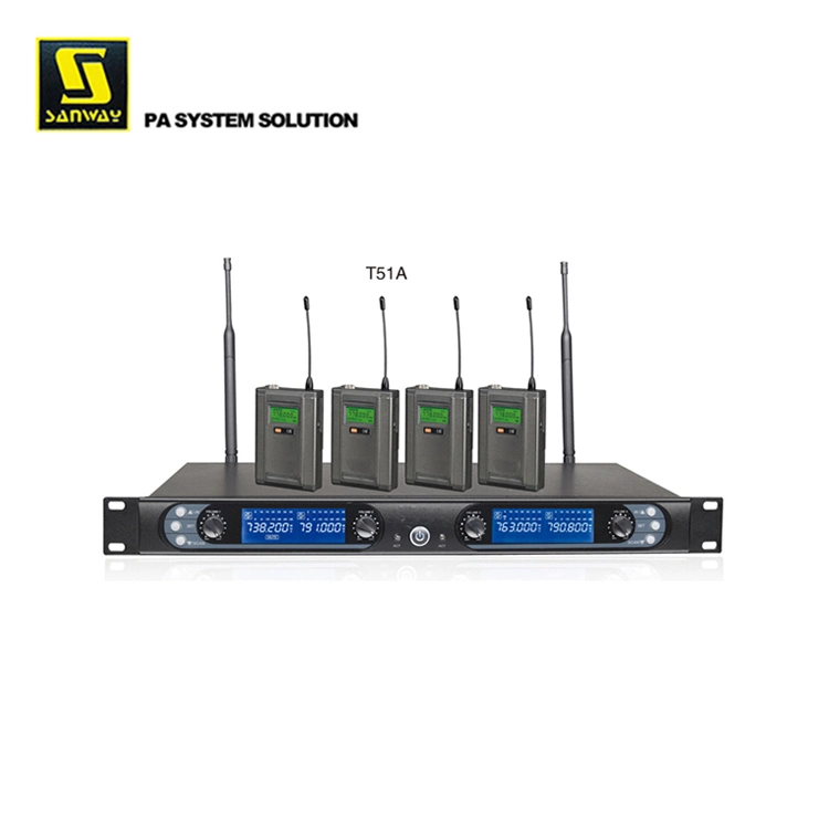 8845A Four Bodypack Wireless Microphone for Karaoke