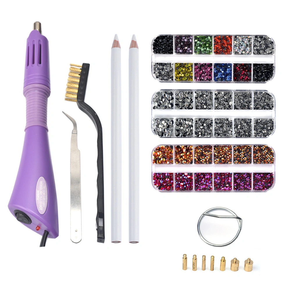 Kit d'outils pour applicateur de Rhinestone à transfert à chaud DIY, Rhinestone Pick Plume