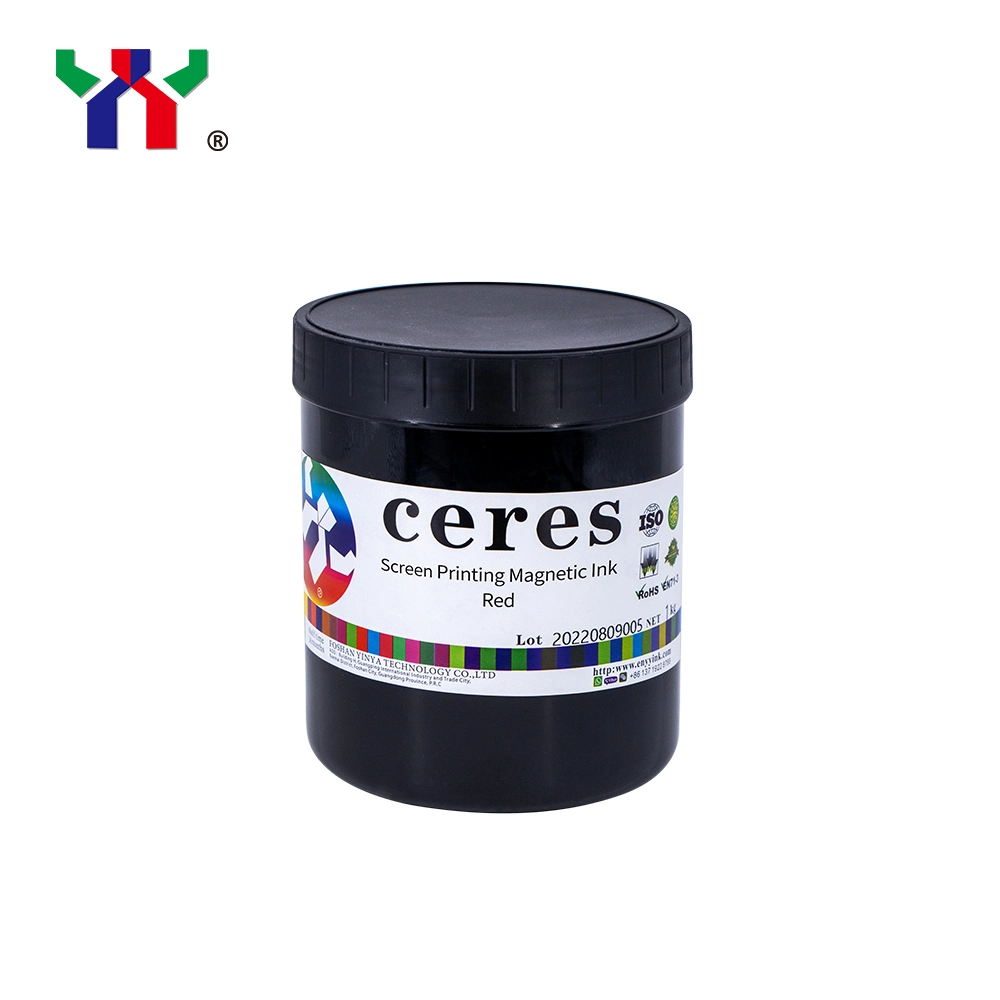 Tinta de alta calidad de pantalla Seguridad Ceres tinta magnética para el dinero y la seguridad Impresión en papel, color negro, 1kg./CAN