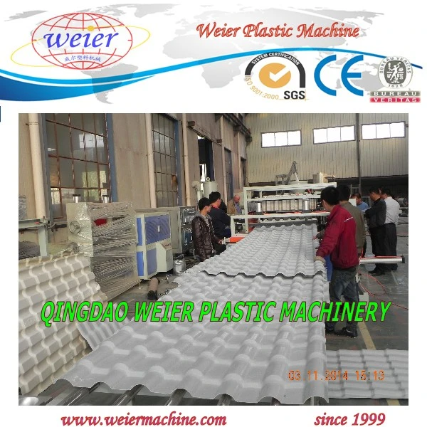 Outside UPVC PVC Bamboo Roofing Extruder Machine