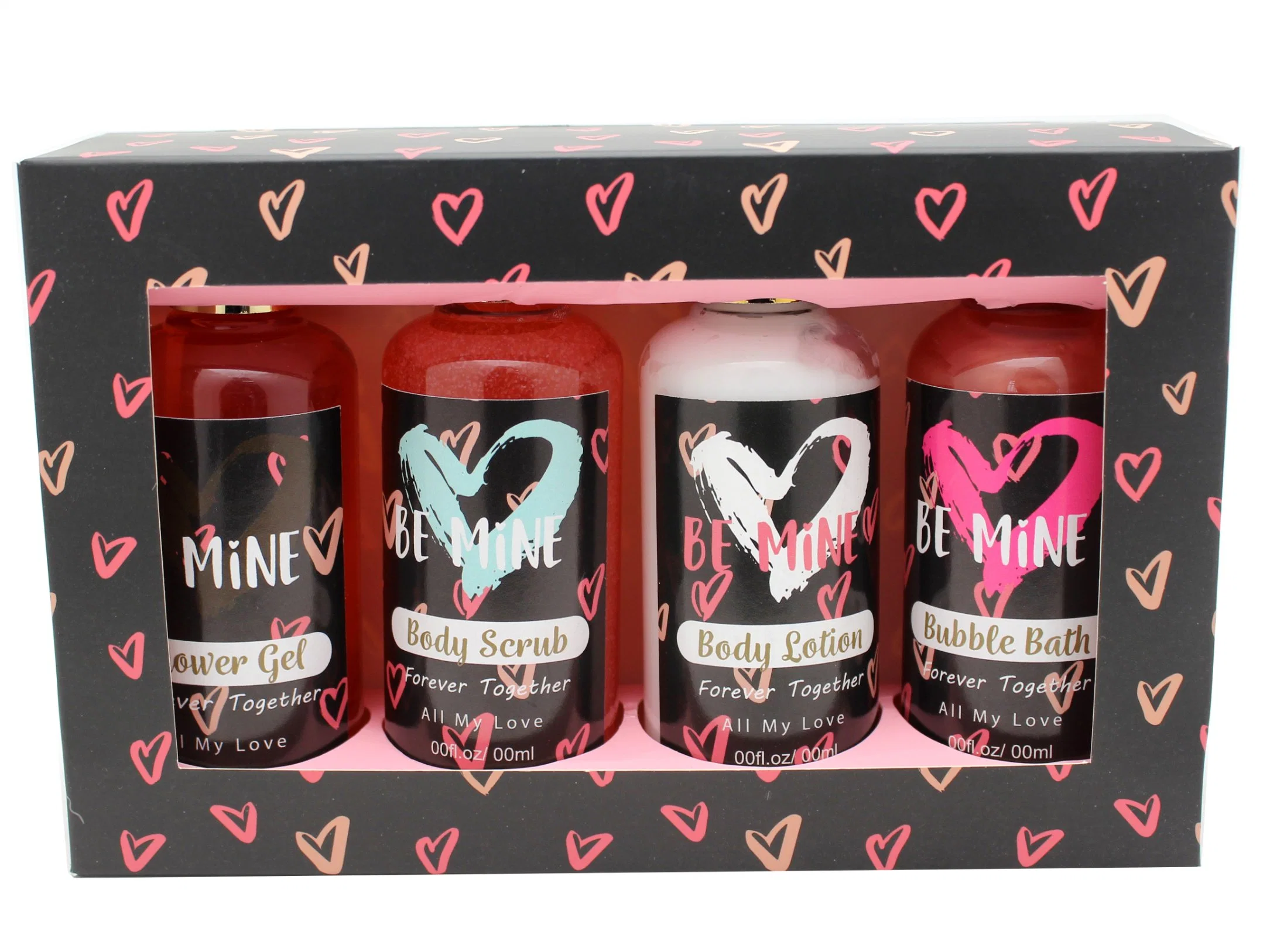 ODM &OEM Factory Wholesale Valentine Gift Set Natural Fragrance Bathing Set Shower Gel Body Wash Bubble Bath