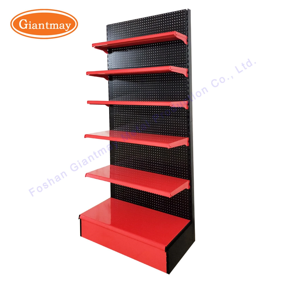 Retail Store Single Sided Peg Board Tool Metal Exhibition Floor Display Garden Hardware Power Adjustable Tool Holder Stand