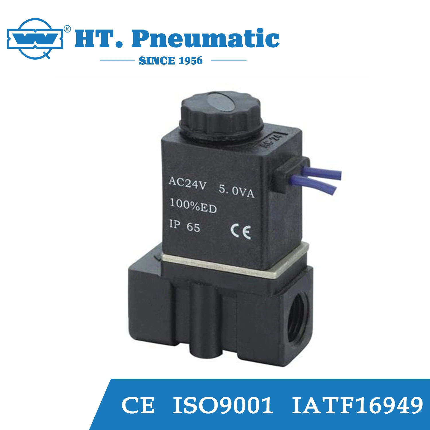 Normally Closed Electromagnetic Valve for Air Solenoid Valve 2p025-08 DC24V 1/4" G 2 Way Electric Solenoid Valve Plastic Nc Inert Gas, Liquid, Water China