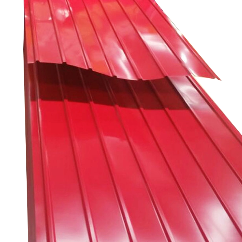 PVC Film Laminated Corrugated Galvanized Zinc Coated Color Coated Steel Sheet