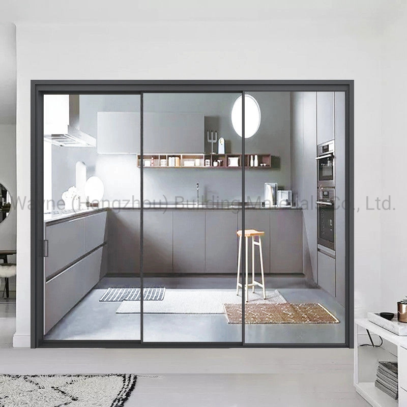 American Style 5mm Frosted Glass Aluminium Glass Sliding Interior Glass Barn Door