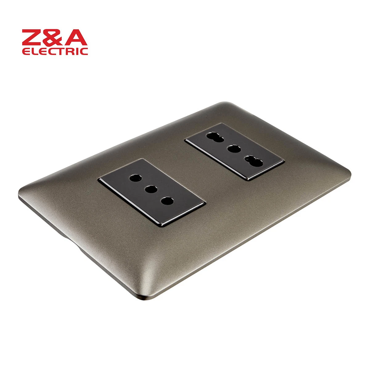 AM2247. MBC AM Series Matte Coffee + Brown Z&A ZA Electric Wall Socket