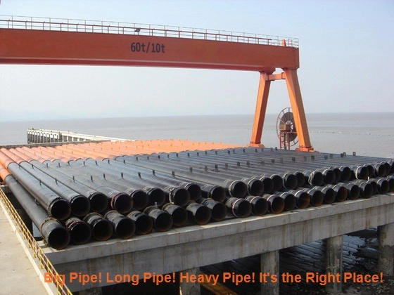 DN200 to DN5000 ASTM En Standard LSAW/ERW/SSAW Carbon Steel Pipe Piles