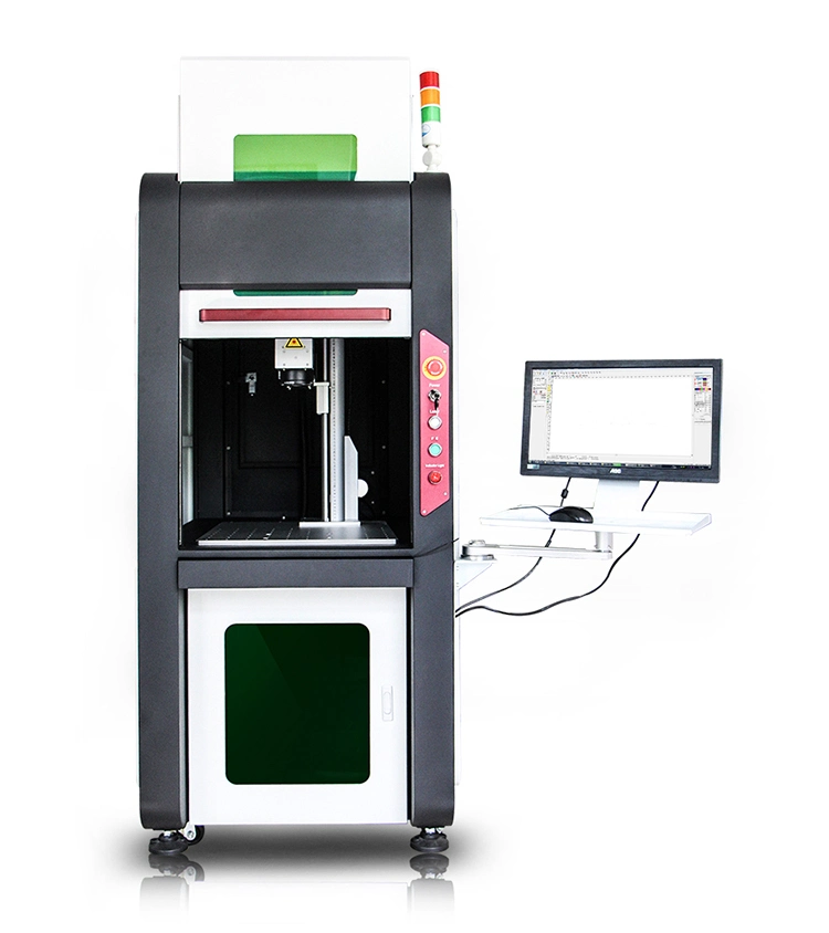 Enclosed Type UV Laser Marker Machine for Glass Plastic Crystal Face Mask Logo Printing Medical