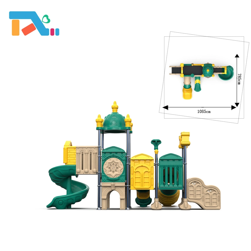 High quality/High cost performance Multifunctional Children Outdoor Play Area Playground Wholesale/Supplier Plastic Slide Set for Children