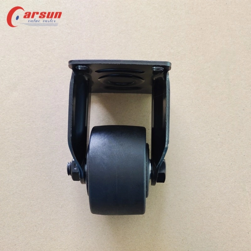 Customized Low Gravity Casters 3 Inch Black Nylon Rigid Castors High Load Caster Wheel