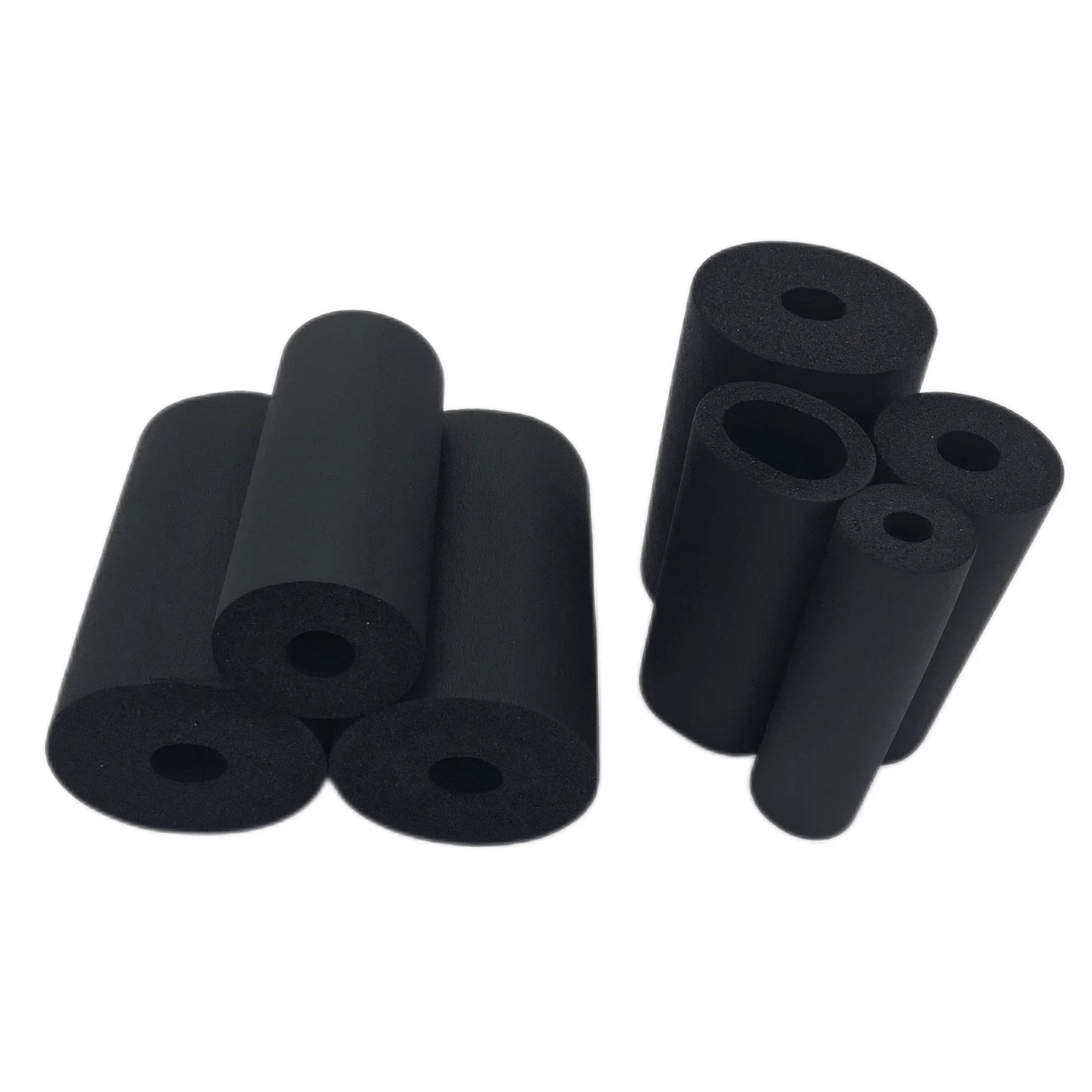 Soft Plastic Pipes High-Temperature Rubber Foam Pipe Insulation Black Rubber Foam Insulation Tubes for Air Duct