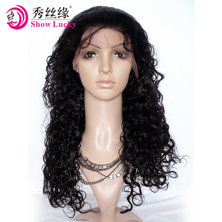 Factory Gurantee 100% Glueless Full Lace Wig Virgin Remy Indian Kinky Curly Human Hair Product