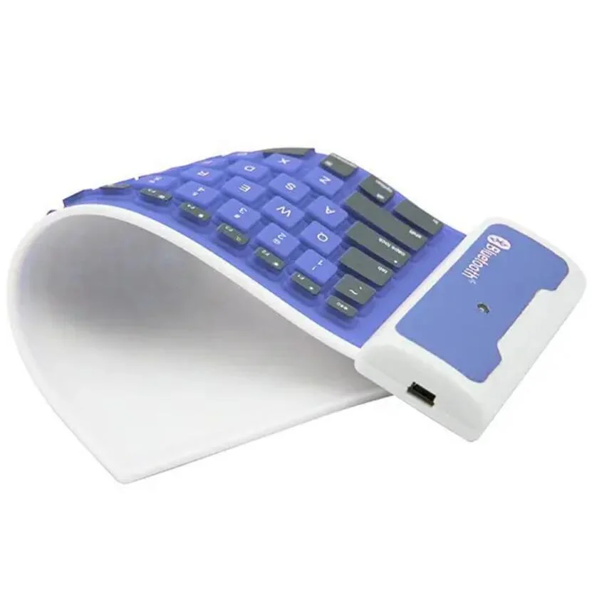 Venta en caliente Nuevo Diseño teclado flexible de silicona