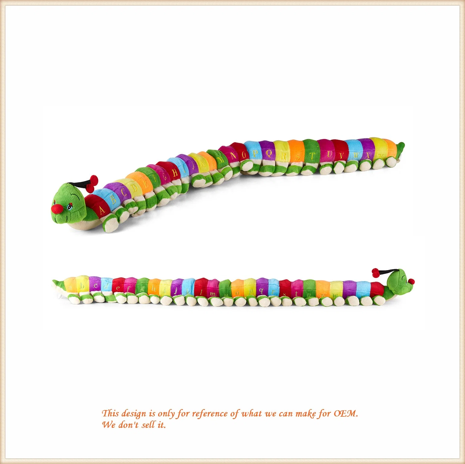 Caterpillar Plush Pet Toy Soft Animal Toys for Home Decoration